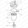 FORD 1OO1473 Fuel filter